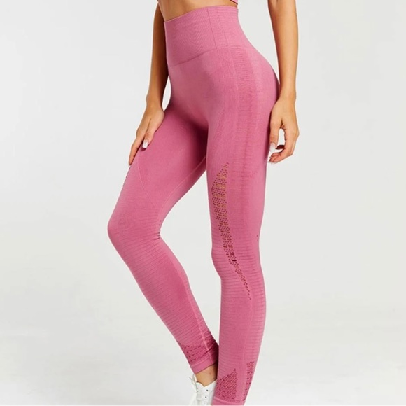 Gymshark Dusty Pink Energy Seamless Leggings - Picture 2 of 6